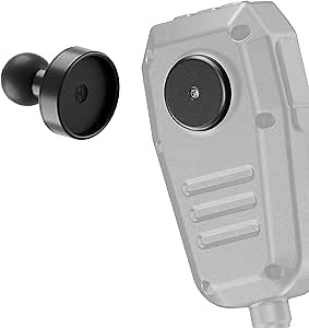 Tackform Magnetic CB Radio Mic Holder - Only Compatible with Midland MXT275 and MXT575 GMRS Radios | Aluminum 20mm Ball | Neodymium Magnets | Single Handed Operation
