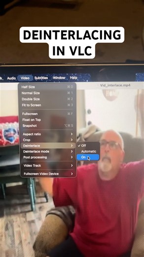 How to deinterlace in VLC #shorts #vlc