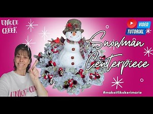 Make a Snowman Centerpiece with Keri-Marie | UITC Large Board
