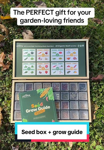 Organic Seed Box with 32 Varieties for Gardening Enthusiasts
