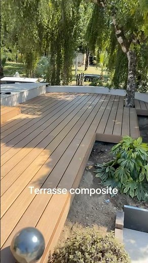 Réalisation d’une terrasse composite , sans vis apparente