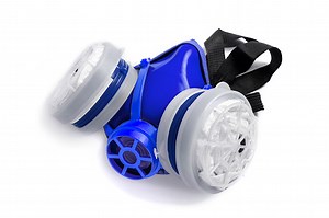 Respirator yang dapat digunakan kembali individu dengan filter yang...