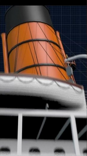RMS Lusitania in 3D (full video coming soon) #maritimehistory #engineering #oceanliner