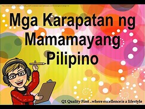 Mga Karapatan ng Mamamayang Pilipino (MELC Based)