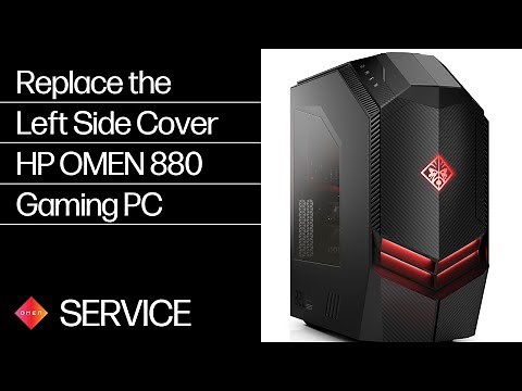 Removing and Replacing the Left Side Cover | HP OMEN 880 Gaming PC | HP Support