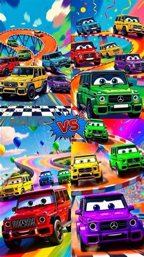 Happy Car Race 🌈🚗 | Kids Cartoon Cars