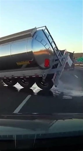 Gas Tanker Tips On Highway And Explodes