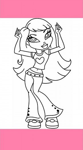 CREATE Your Own BEAUTIFUL Bratz Girl Drawing Today? #art #drawingtechniques #drawing4kids #drawing