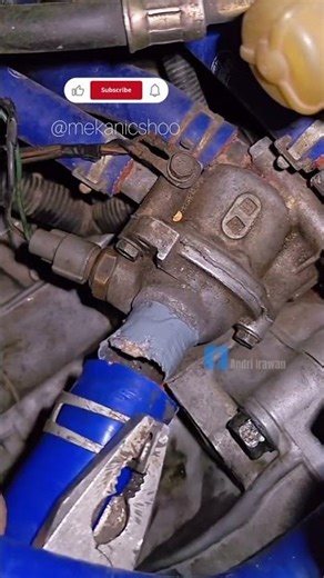 installation of engine cooling hoses