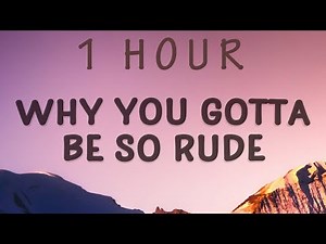 [1 HOUR 🕐 ] MAGIC - Rude (Lyrics) Why you gotta be so rude