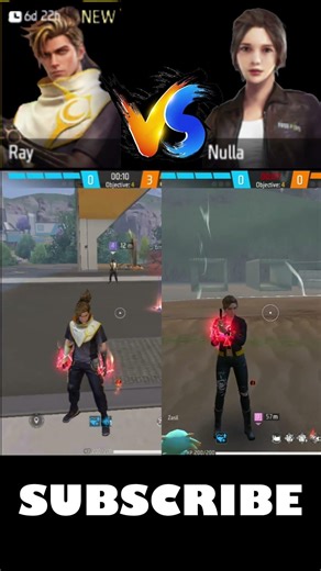 FF🔥 Ray vs Nulla character Granat ability test 🤔 Garena free fire #shorts #gaming #freefireshorts