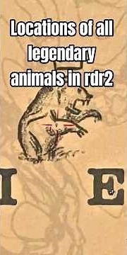 Locations of all legendary animals in rdr2 #rdr2 #reddeadredemption #gaming #shorts