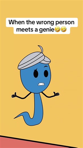 Weird thing to wish for.#animation #funny #genie #aladin #humor | animation