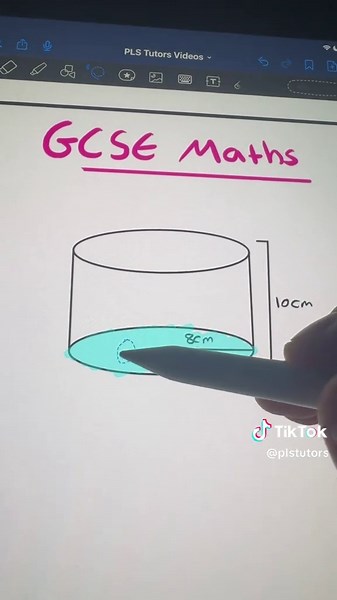 Volume of a 3D cylinder in gcse maths? This is worth 3 marks in the exam so if you’re doing foundation tier year 11 maths, it’s definitely a good topic to revise #gcsemaths #aqa #foundationtier #exams #study