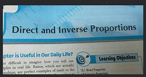 Direct and Inverse Proportions pter is Useful in Our Daily Life... | Filo