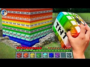 Minecraft in Real Life POV Rainbow TNT Realistic Mod