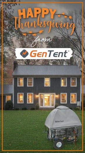 🦃Wishing you all a safe, warm, and powered Thanksgiving. 🧡Grateful for our customers who trust GenTent to protect what powers their homes and families. #gentent #thanksgiving #turkey #feast #happythanksgiving
