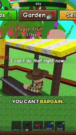 No BARGAINING in Grow a Garden 2 #fyp #roblox #growagarden2