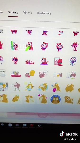 Thủ thuật thêm sticker đáng yêu vào PowerPoint