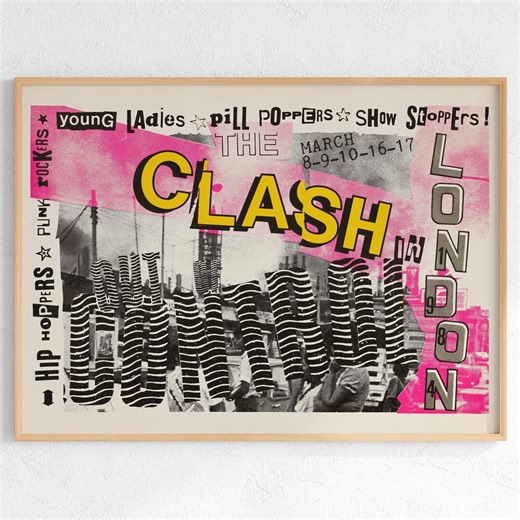 The Clash "out of Control" Tour Concert Poster (1984) - Rare - DIGITAL DOWNLOAD - Etsy Canada