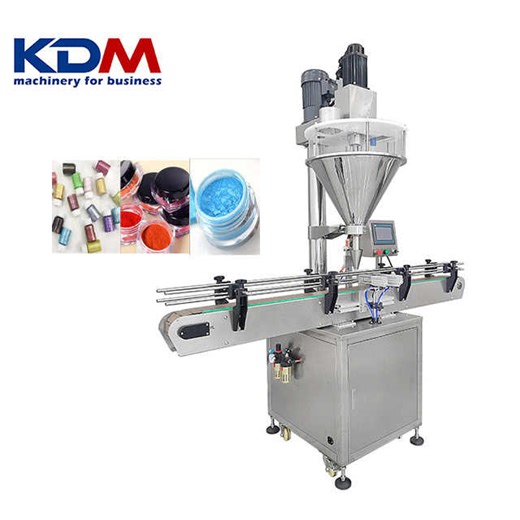 KDM-AFF Automatic Powder Filling Machine Conveyor & Operation Panel for Bottled Powder Filling