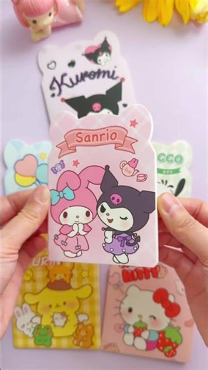 Cute Sanrio Mini notebook #notebook #kawaii #kuromi #mymelody #hellokitty