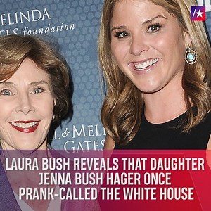 68K views · 316 reactions | Laura W. Bush & George W. Bush hand their hands full with Jenna Bush Hager in The White House! | Access | Facebook