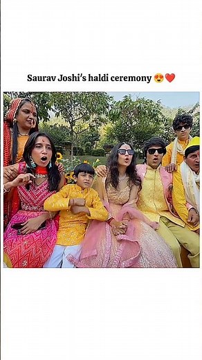 haldi ceremony 😍❤️#sauravjoshivlogs #piyushjoshigaming #triggeredinsaan #shortsfeed #trending
