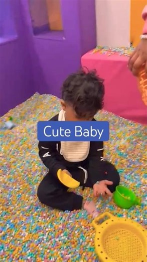 Colorful Ball Pit Fun with Baby | First Time in Indoor Play Area | Toddler Ball Pit Fun | cap boy