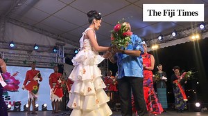 #LOCALNEWS | Second runner up at the Miss Hibiscus Festival at the Suva Foreshore tonight. Miss Fiji Fashion Week, Pepe Malani. 🎥FANE LEDUA #TimesNews #FijiNews #MissHibiscusFestival | The Fiji Times