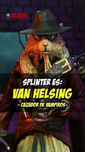 Splinter VAN HELSING cazador de vampiros - Monstruos Tortugas Ninja NECA