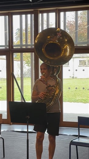 Petite présentation du sousaphone ! 🔥 Vous kiffez ce genre de vidéo, Dites le nous en commentaire. #cuivre #fanfare #centrevaldeloire #musique #sousaphone #soubassophone #tours #collectiflasaugrenue | Collectif La Saugrenue