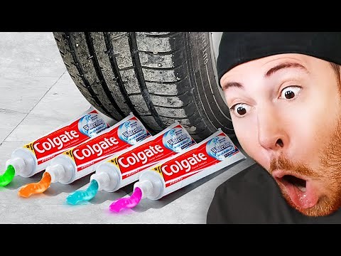 Crushing Squishy Objects by Car Experiments!
