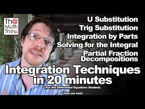 Calculus Integration Techniques in 20 Minutes