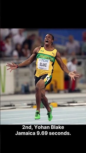 Top 5 Fastest People in the World (Insane Speed!)#top5 #ranking #speed #usainbolt #100metersprinter