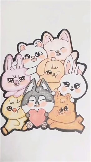 skzoo drawing #straykids #skzoo #skz #drawing #kpop #art #artist