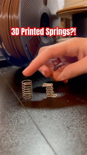 3D Printed Springs?! 🤔 #3dprinting #electronics #mechanic #shorts #diy