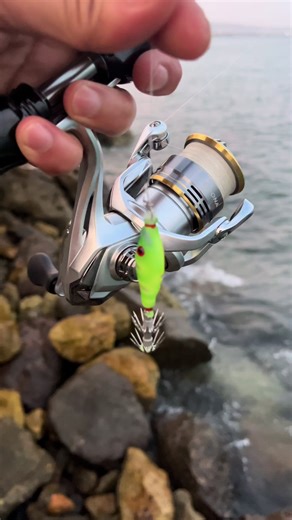 Green squid jig🦑 from @Hook Point