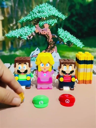 Lego Mario and Princess Peach want to returned their power suit #shorts #trending #mario #fyp ,B33