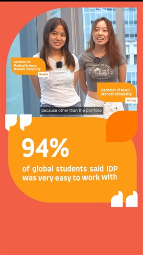 Hear from Saskia and Yu Tong on how IDP made their study abroad...