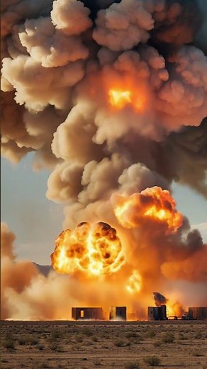 Desert Firestorm – Nuclear Explosion Close-Up 💥🔥 | 砂漠の核爆発ファイアストーム