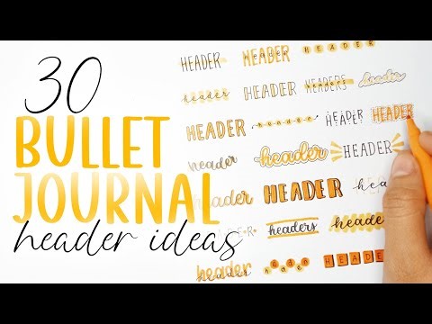 Bujo Header Ideas in Orange | 30 Creative and Simple Designs