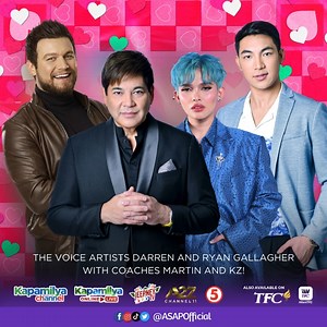10K views · 146 reactions | The Voice artists Darren and Ryan Gallagher with Coaches Martin and KZ! ️ : SUNDAY · 12NN See you, ASAP Homies! | ASAPOFFICIAL | Facebook