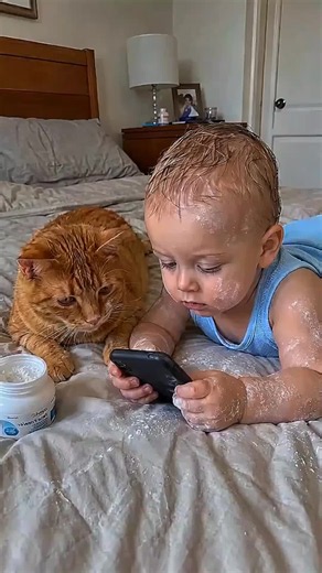 😂 These AI Cats Are Too Much Fun! 🤣 Watch this hilarious moment as an adorable baby interacts with a funny AI cat! The cute reactions, unexpected expressions, and playful vibes make this video impossible to watch without smiling. Don't forget to like, share, and follow for more funny AI cat videos! 🐱 #gattidivertenti #gatti #gattivideotiktok #perte #virale