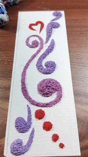 Batik//Texture painting art with tissue paper #diy #shorts