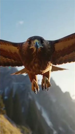 Hawk attack on rabbit and flew away!😱😱 #hawk #hawks #ai #rabbit #attack #viralvideo