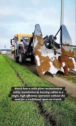 ​Efficient Underground Utility Installation: The Power of a Cable Plow