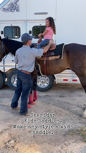 Design your Kids Saddle on our Customizer, or choose from one of our In-Stock Saddles. #kidssaddle #kidssaddles #newsaddles #countrykids #westerngiftideas #westernsaddlesforsale #barrelsaddles #ranchsaddle #trophysaddlestoo #rodeoprizes #sheridanbuckleco #sheridansaddleco