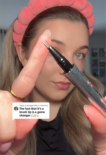 Replying to @Maggie May Get instant brows with NEW Mighty Fine Brow Pen🙌 ✨️Instantly fills in brows ✨️ Mimics the look of natural brow hair ✨️3 superfine 0.1 mm lines in 1 stroke Available online and in-stores! #mightyfinebrowpen #Benefitbrows #makeuphacks #browpen #diymakeup #waterproof #benefitcanada @Shan