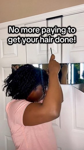 Use this 3 way mirror to do your hair yourself | DiscoveringNatural